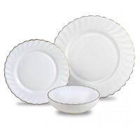 Serwis obiadowy Kinghoff KH-1921 Opal Marigold, 18 elementów, dla 6 osób