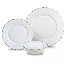 Набір посуду KingHoff KH-1921 Opal Marigold, сервірка для 6 осіб, 18 ел.