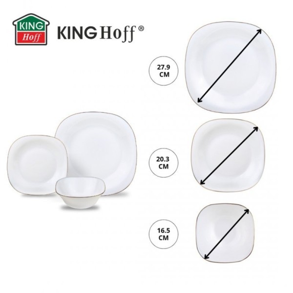 Сервіз, KingHoff, Topaz KH-1923 — для обідів на 6 осіб, 18 елементів