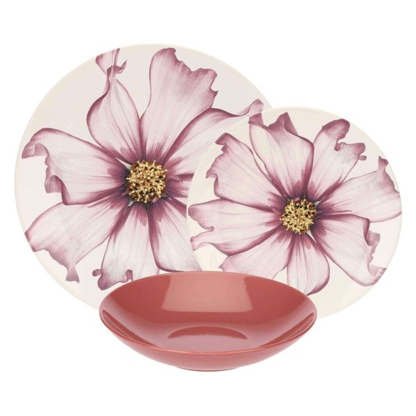Сервіз обідній Rose&Tulipani Cosmea для 6 осіб, столовий посуд для святкових обідів