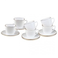 Сервіз кавовий, KingHoff Opal KH-1930, 6 чашок зі блюдцями — для подачі кави гостям