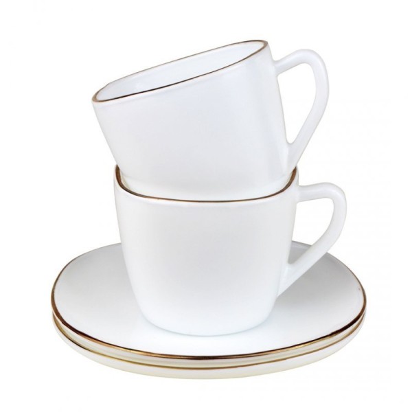 Сервіз кавовий, KingHoff Opal KH-1930, 6 чашок зі блюдцями — для подачі кави гостям