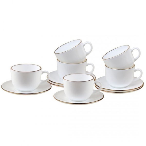 Сервіз кавовий, Kinghoff Opal KH-1929, 6 чашок зі блюдцями — для подачі кави гостям