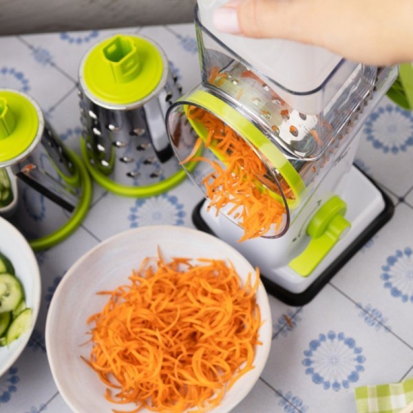 Терка-барабан, Kinghoff KH-1960, для тертя овочів і сиру, насадки в комплекті