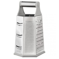 Терка кухонна Kinghoff KH-1991, шістистороння — для натирання овочів, сиру, імбиру, картоплі