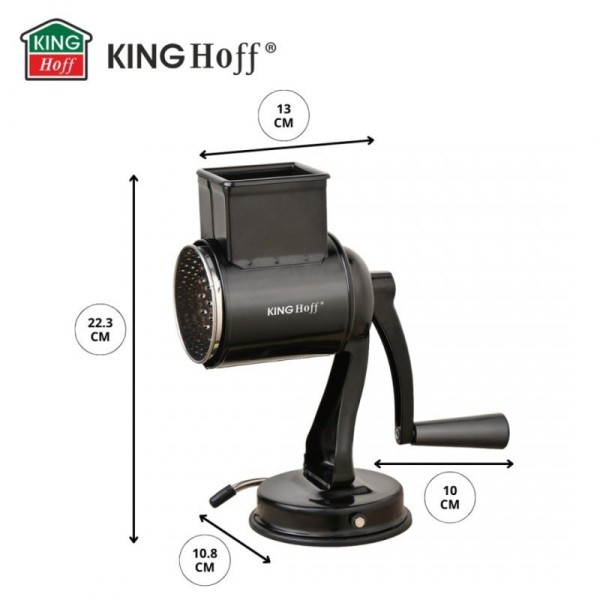 Терка-терочник, KingHoff KH-1951 — барабанна для тертя овочів, горіхів, сиру, для приготування салатів та страв