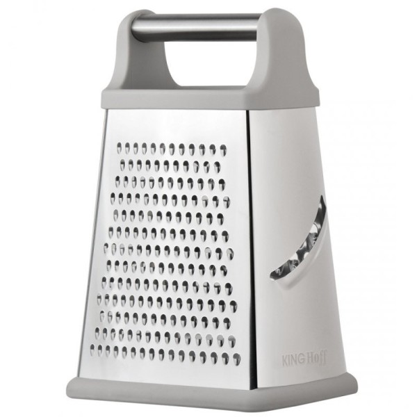 Терка кухонна Kinghoff KH-1990, чотиристороння — для нарізки овочів та сиру