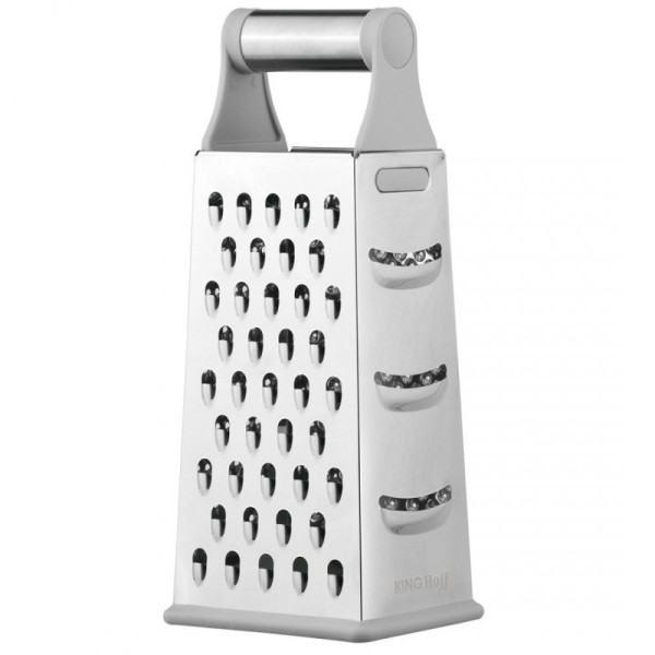 Терка кухонна Kinghoff KH-1989, 4 сторони — для натирання овочів, сиру, цитрусів