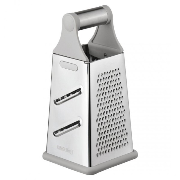 Терка Kinghoff KH-1992, чотиристороння для овочів і сиру, кухонний інструмент