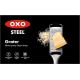 Терка ручна OXO Steel, для натирання сиру й овочів, сталева