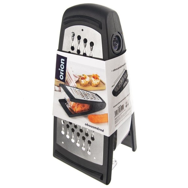 Терка Orion 144808, сталева з контейнером 24 см — для тертя овочів, картоплі, сиру та фруктів