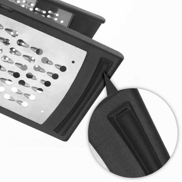 Терка Orion 144808, сталева з контейнером 24 см — для тертя овочів, картоплі, сиру та фруктів