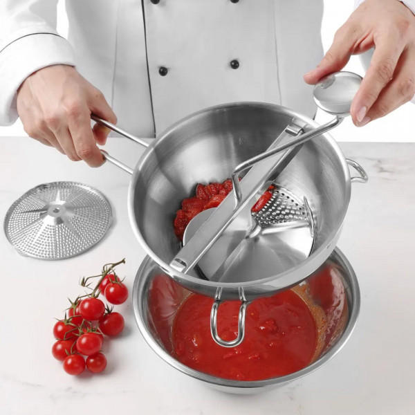 Sito do przecierania warzyw ze stali nierdzewnej śr. 200 mm - Hendi 515501