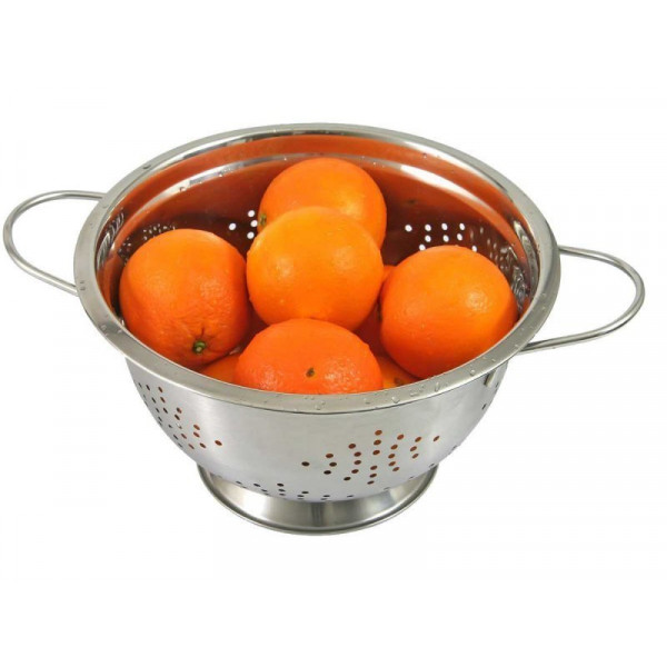 STALOWY DURSZLAK GŁĘBOKI 28cm KINGHOFF KH-1238