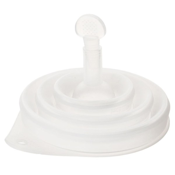 LEJEK KUCHENNY SILIKONOWY SKŁADANY 12CM Z MIARKĄ DO SŁOIKÓW BUTELEK BIAŁY KEMP ORION 120454