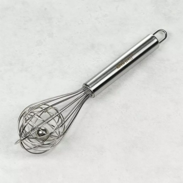 Тріпачка-віничок, Kinghoff KH-3178 — сталева з кулькою, для збивання і змішування в кухні