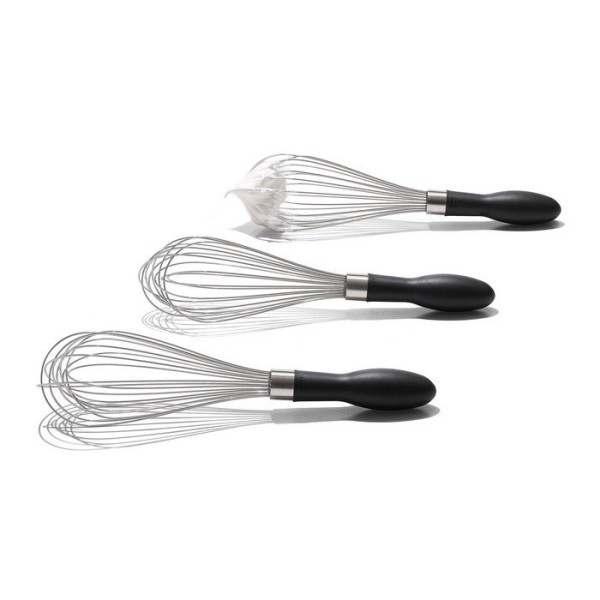 Тріпачка (кухонний вінчик) OXO Trzepaczka stalowa STL, сталева чорна для збивання та змішування