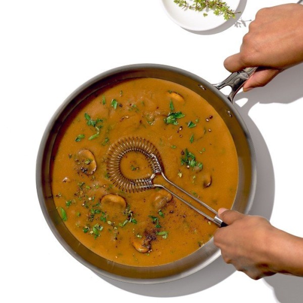 Trzepaczka do sosów OXO Good Grips (stalowa, czarna)