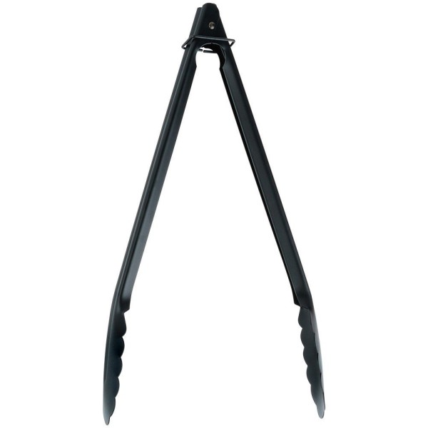 Кухонні щипці, EXCELLENT HOUSEWARE 259716, 31 см, сталь чорна — для перевертання й сервірування