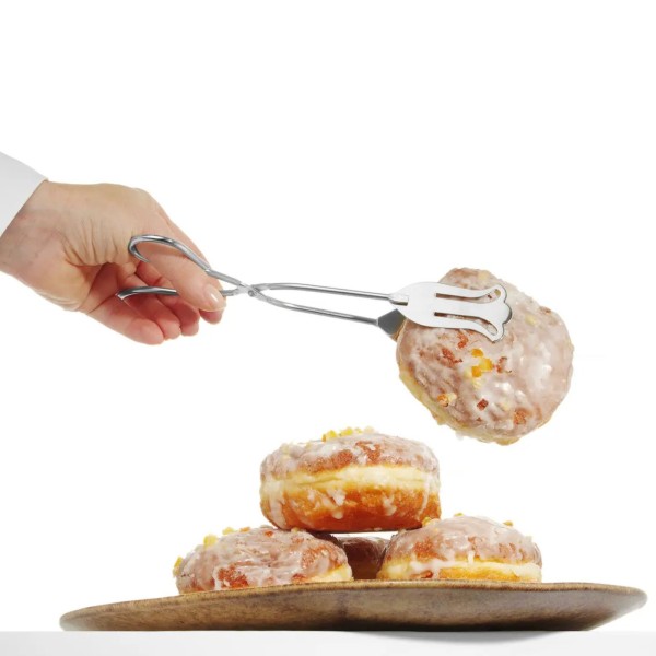 Кухонні щипці, Hendi 171608, сталеві 220 мм — для подачі й сервування десертів