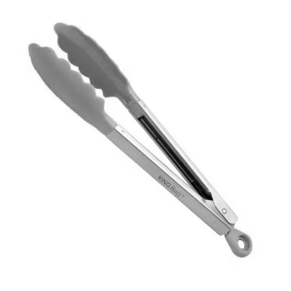 Szczypce kuchenne Kinghoff KH-1741 nylonowe 23 cm szare do gotowania