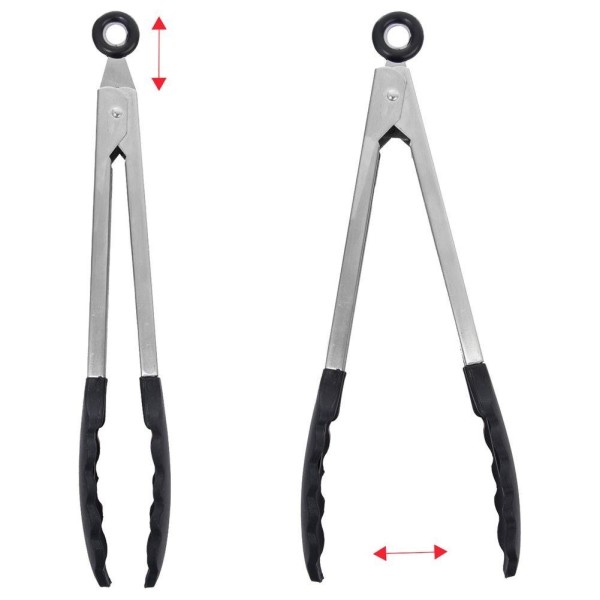 Кухонні щипці, ORION, 27 см сталеві — для перевертання й сервірування страв