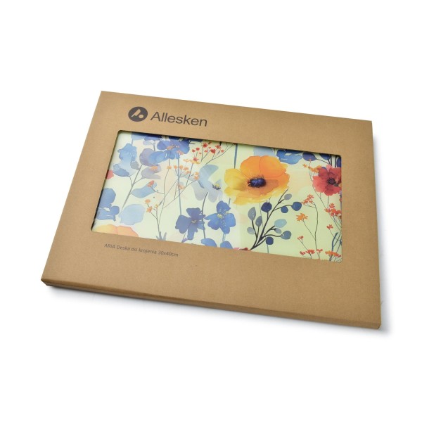 Дошка для нарізки, Aria, скляна 30×40 см — для кухні, захист робочої поверхні