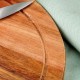 Доска для нарізки та сервування, EXCELLENT HOUSEWARE 259696, дерев'яна 25 см (кухня)
