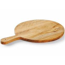 Deska do krojenia Drewniana deska do serwowania wędlin i serów z drewna oliwnego okrągła 320 mm