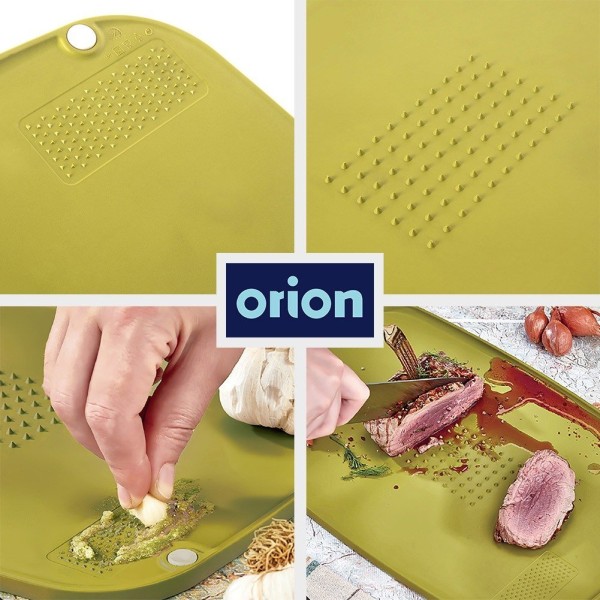 Дошка для нарізання, Orion, ELA двостороння з упорами 37.5x25 см (кухня)