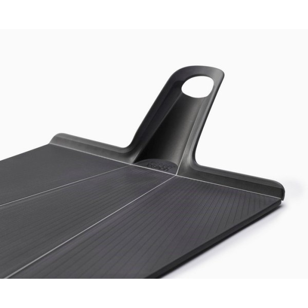 Дошка для різання, Joseph Joseph, Chop2Pot Plus Large, чорна, складна з боковими бортиками для зручного перенесення та виливання нарізки