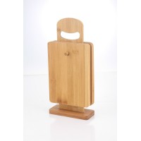 Deski do krojenia Modern Kitchen komplet 4 szt. ze stojakiem 15x5,5x31 cm