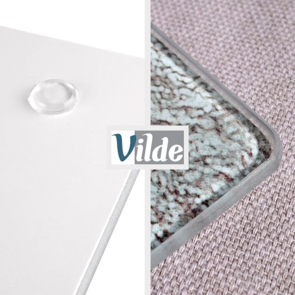 Доска для нарізки та захисна скляна панель, VILDE 60×52 см — для кухонної стінки/плити