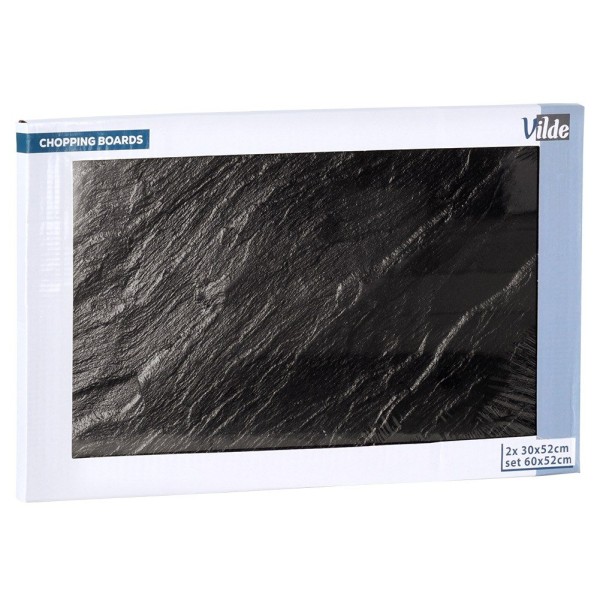 Доска для нарізки та захисна скляна панель, VILDE 60×52 см — для кухонної стінки/плити