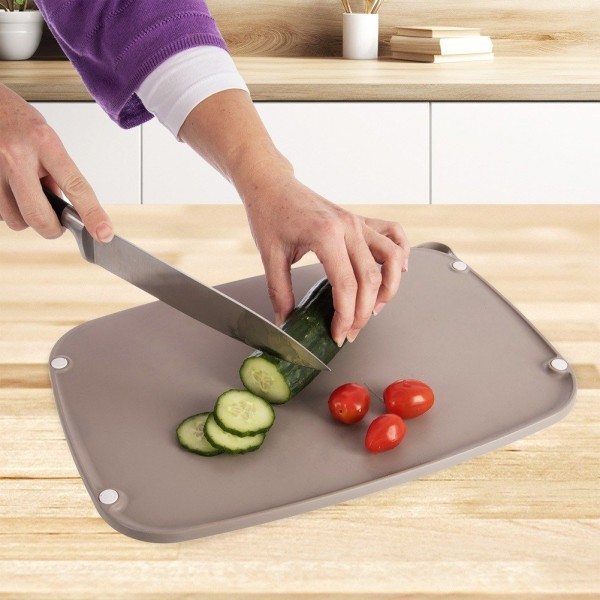 Дошка для нарізання, Orion, ELA двостороння 37.5×25 см з упорами — для кухні