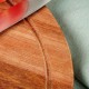 Дошка для нарізки та сервірування, EXCELLENT HOUSEWARE 259697, дерев'яна 30 см (кухня, подача)