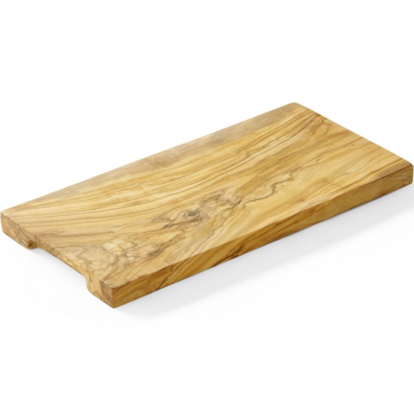 Deska do krojenia Hendi 505175 z drewna oliwnego prostokątna 300x150x18 mm do serwowania