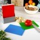 Deski do krojenia, EXCELLENT HOUSEWARE 259164 – plastikowe 20x15 cm, 4 szt. ze stojakiem