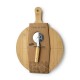 Deska do krojenia Modern Kitchen do pizzy z krajaczem 42x31x1 cm