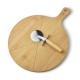 Deska do krojenia Modern Kitchen do pizzy z krajaczem 42x31x1 cm