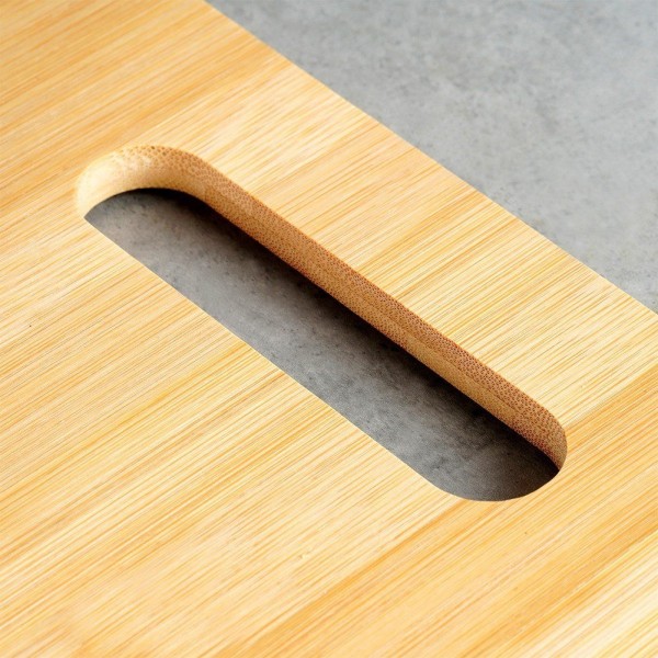 Дошка для нарізання, EXCELLENT HOUSEWARE, uniwersalna drewniana 40×25 см — кухонна дошка для нарізання овочів та м’яса