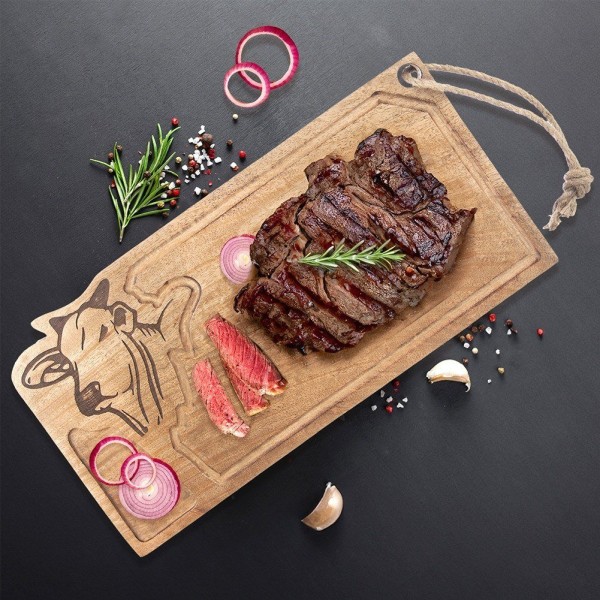 Дошка для нарізання і сервірування, ORION Mango 45×22 см, дерев'яна