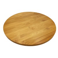 Дошка для нарізання Krisberg KS-2637 обертовa бамбукова 35 см для піци