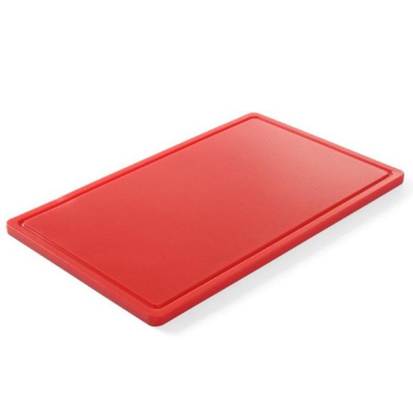 Deska do krojenia Hendi 826010 GN 1/1 czerwona do mięsa HACCP