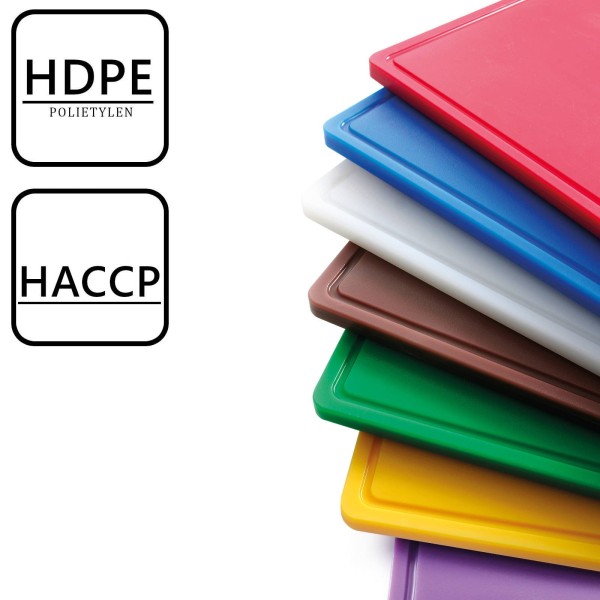 Deska do krojenia Hendi 826010 GN 1/1 czerwona do mięsa HACCP