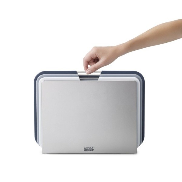 Дошка для нарізки, JJ, Zestaw 3 desek L Nest, набір 3 шт., сіра — для кухні та сервування