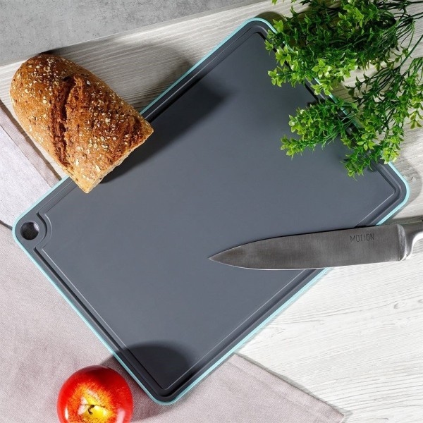 Дошка для нарізання, ORION 126828, універсальна пластикова сiра 35.5×26 см (кухня)