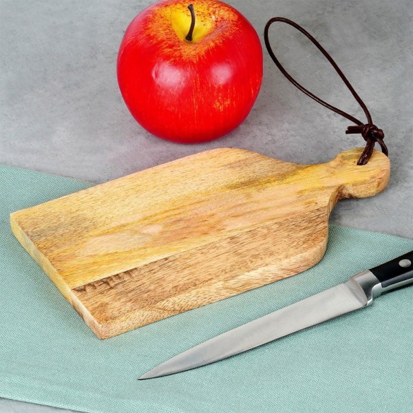 Дошка для нарізки і сервірування, VILDE 19.5×10 см, дерев'яна (кухонна дошка)