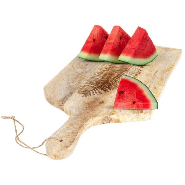 Доска для нарізки і сервірування, VILDE 259151, дерев'яна 50.5×24.5 см (кухня, подача)