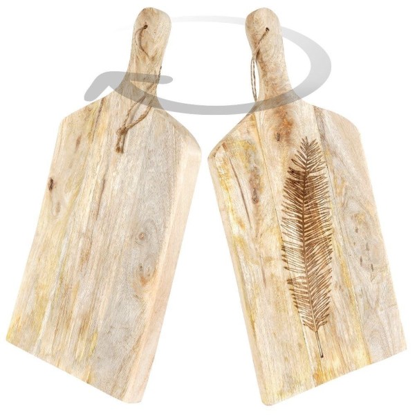 Доска для нарізки і сервірування, VILDE 259151, дерев'яна 50.5×24.5 см (кухня, подача)